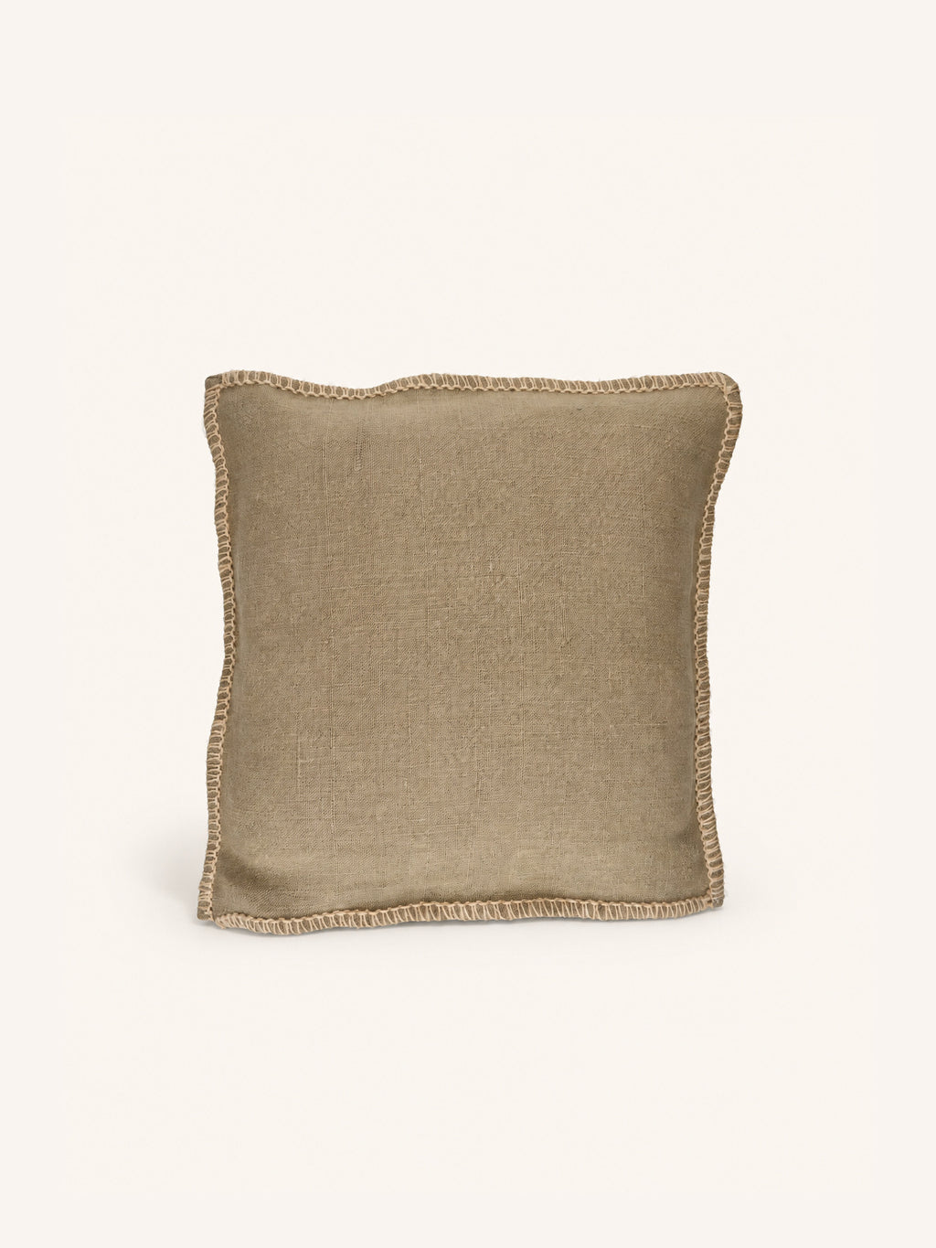 STITCH - cojín - yute - L 50 x W 50 cm - beige
