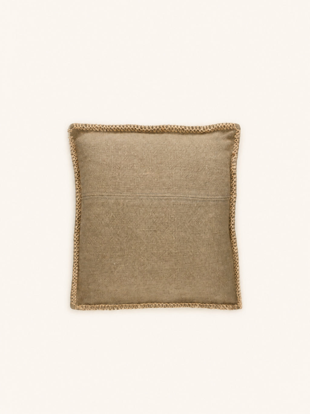 STITCH - cojín - yute - L 50 x W 50 cm - beige