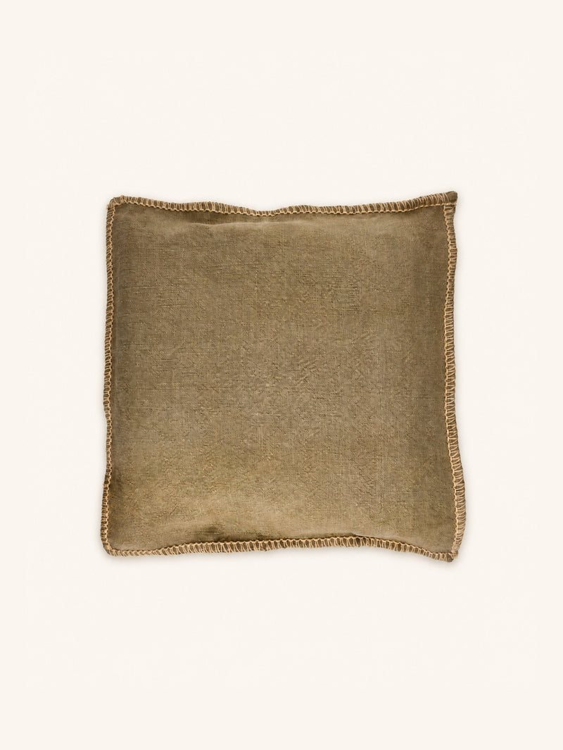 STITCH - cushion - jute - L 60 x W 60 cm - beige