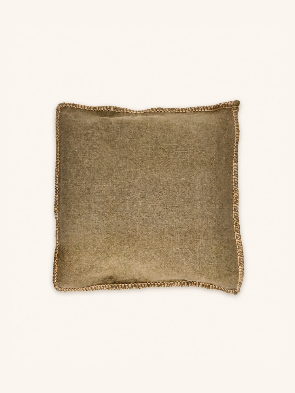 STITCH - cushion - jute - L 60 x W 60 cm - beige