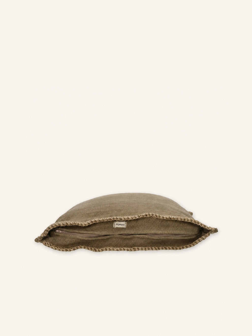 STITCH - cushion - jute - L 60 x W 60 cm - beige