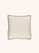 STITCH - cushion - jute - L 50 x W 50 cm - off-white