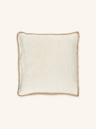 STITCH - cushion - jute - L 60 x W 60 cm - off-white