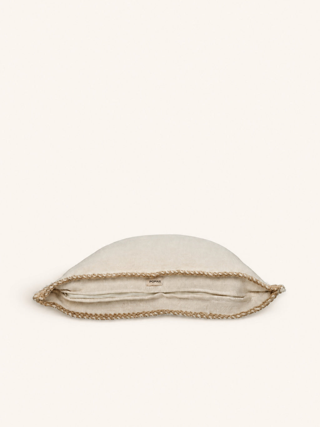 STITCH - cushion - jute - L 60 x W 60 cm - off-white