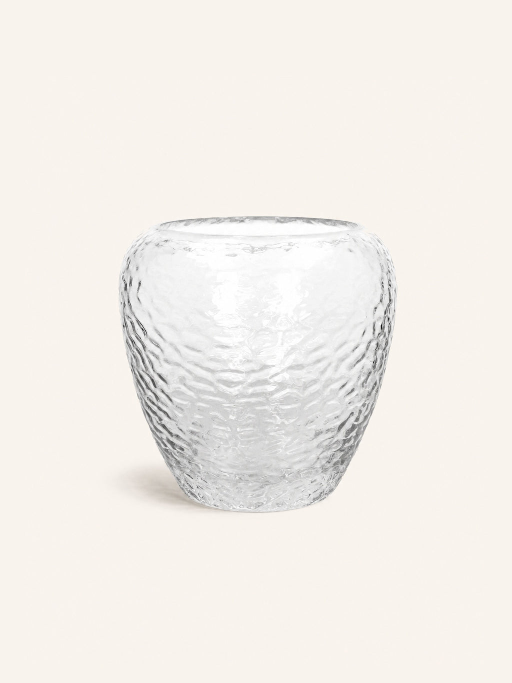 PRISMA - vaas / windlicht - glas - DIA 28 x H 27,5 cm - transparant