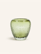 PRISMA - vaas / windlicht - glas - DIA 25,5 x H 25 cm - groen