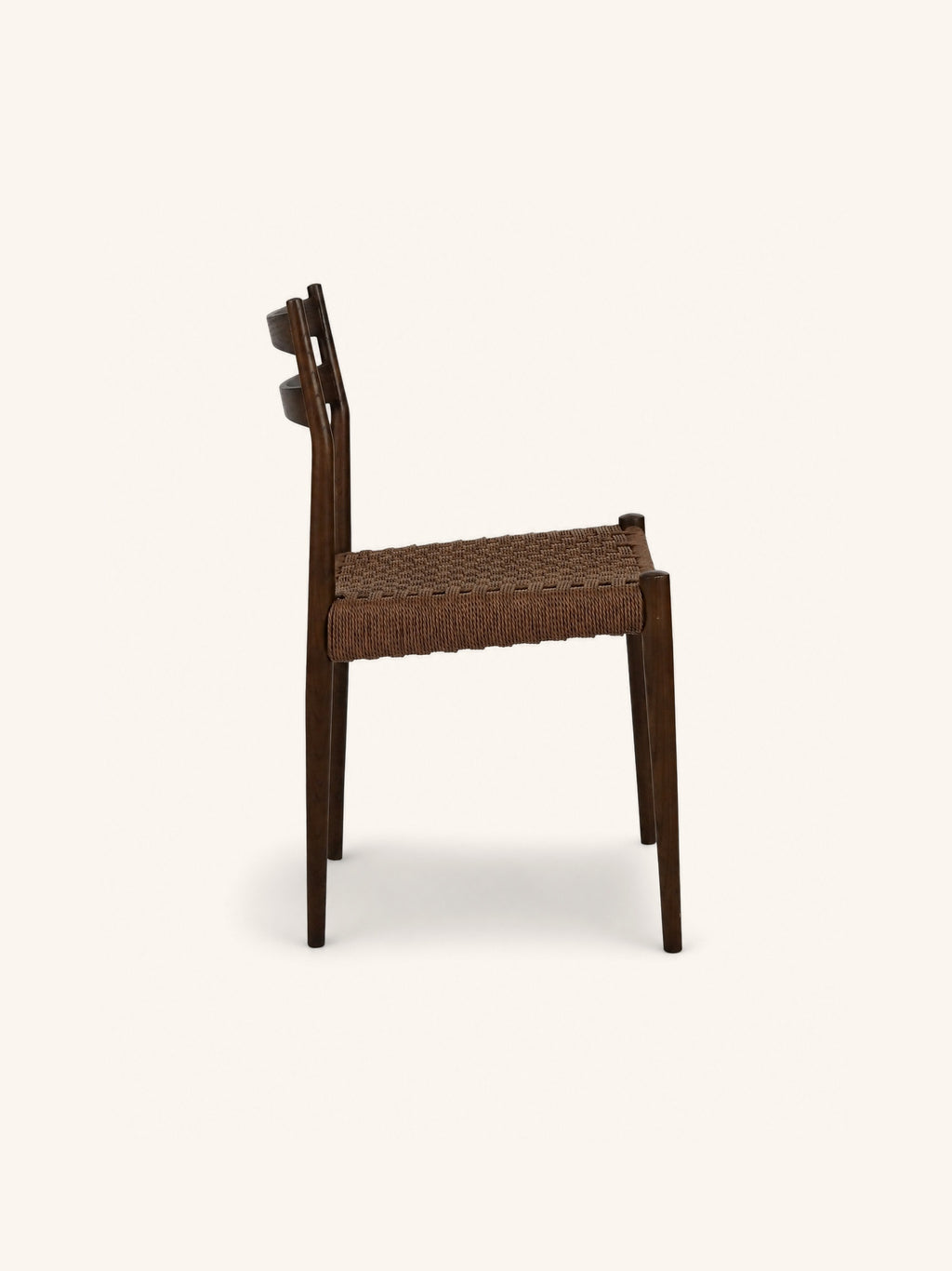 MINOU - stoel - essenhout - L 51,5 x W 51,5 x H 80 cm - walnoot