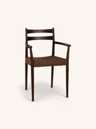 MINOU - Stuhl - Eschenholz - L 51,5 x W 57 x H 80 cm - Walnuss