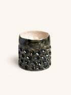 BOSSANOVA - pot - stoneware - DIA 26,5 x H 25 cm - dark green