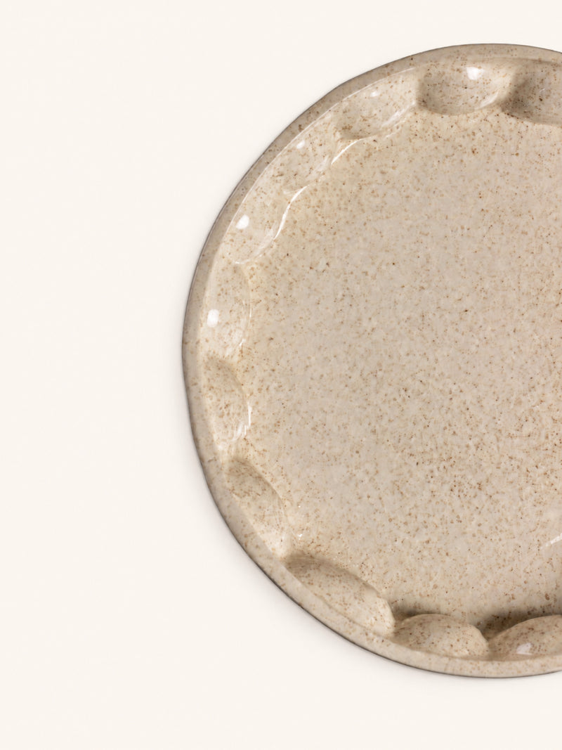 BOSSANOVA - bowl - stoneware - DIA 34 x H 7 cm - ecru