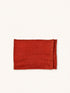 PAMBA - kariert - Baumwolle - L 170 x W 130 cm - Paprika