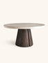 AUREN - table à manger - fibrociment - DIA 150 x H 76 cm - blanc cassé