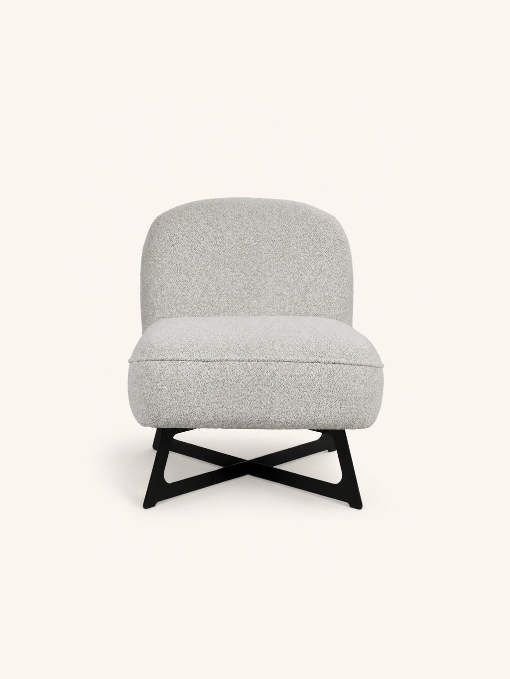 UMA - sillón lounge - poliéster - L 66 x W 76,5 x H 75,5 cm - blanco roto