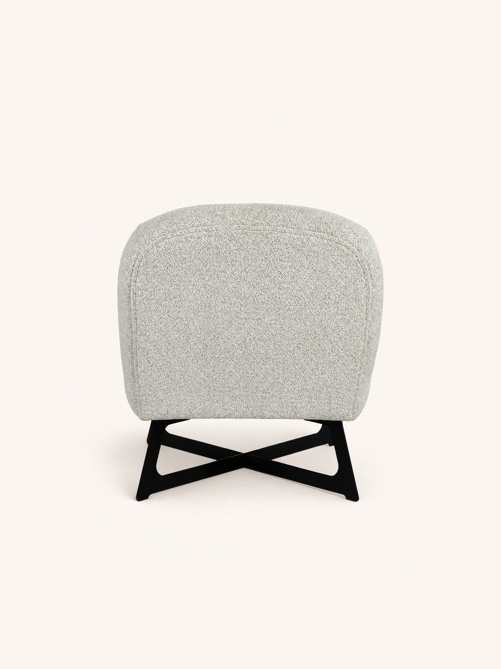 UMA - sillón lounge - poliéster - L 66 x W 76,5 x H 75,5 cm - blanco roto