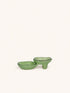 MEET THE KUTI'S - tapas schaal - steengoed -  L 19,5 x W 11 x H 6 cm - licht groen