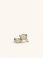 MEET THE KUTI'S - Tapasschale - Steingut - L 12,5 x W 7,5 x H 7 cm - Elfenbein
