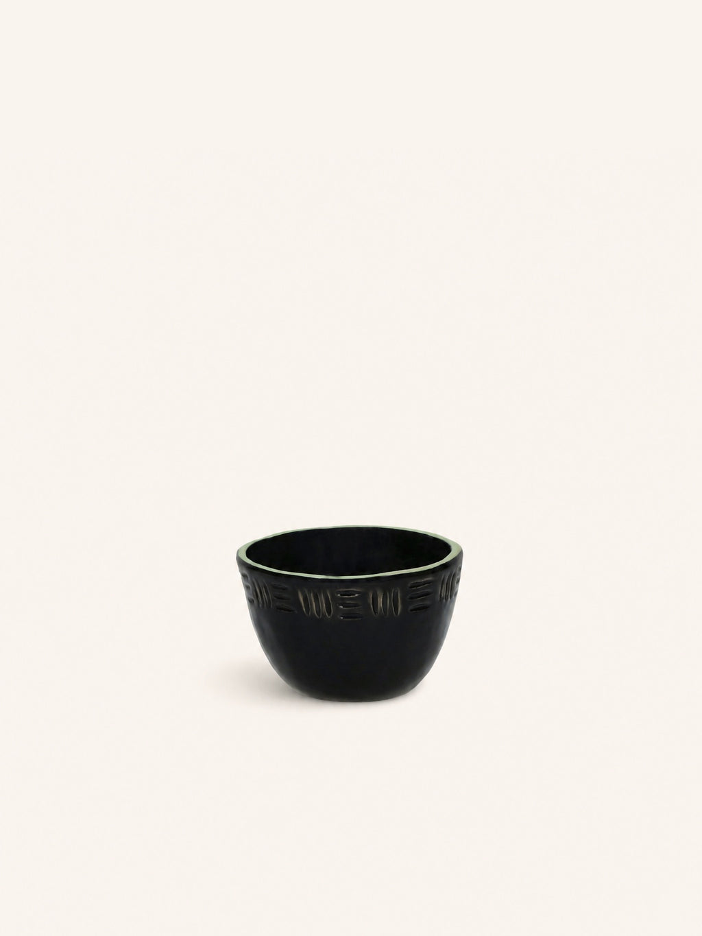 MEET THE KUTI'S - mini cuenco - gres - DIA 9,5 x H 6 cm - negro