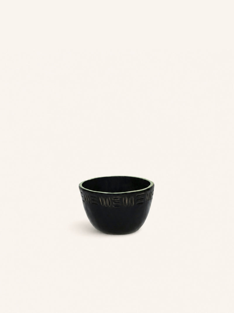 MEET THE KUTI'S - mini bowl - stoneware - DIA 9,5 x H 6 cm - black