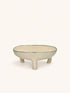 MEET THE KUTI'S - decoratieve schaal - steengoed - DIA 28 x H 11,5 cm - ivoor