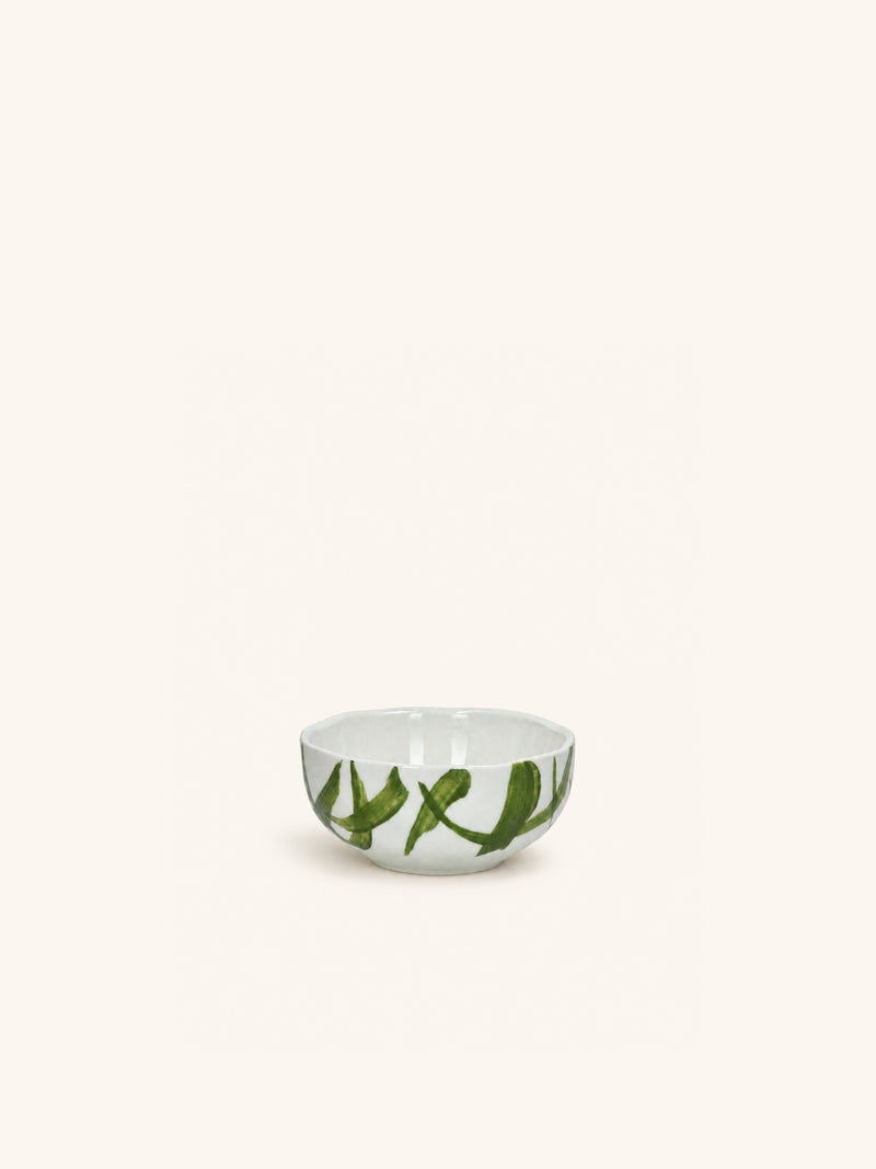 WEVE - breakfast bowl - porcelain - DIA 11,2 x H 5,4 cm - green
