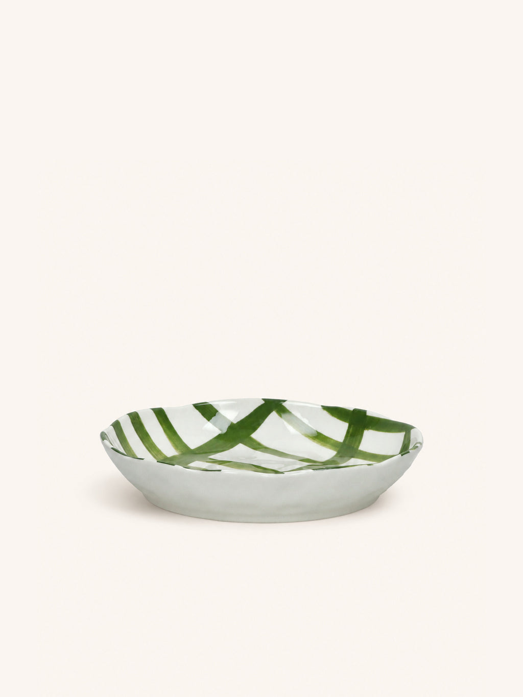 WEVE - blate - porcelain - DIA 20 x H 3,5 CM - green