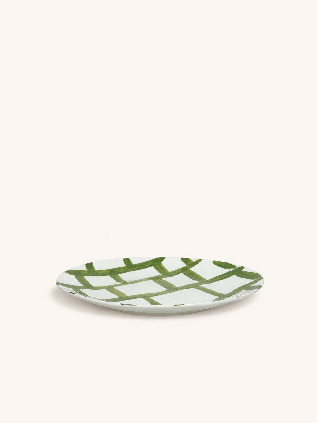 WEVE - dinerbord - porselein - DIA 27 x H 2,5 cm - groen