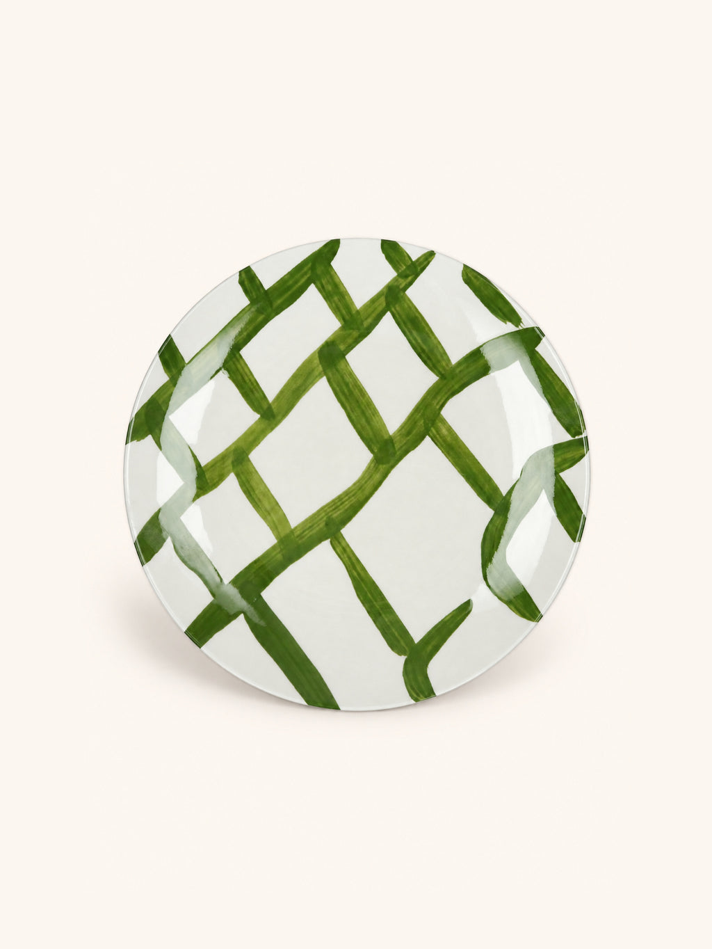 WEVE - dinerbord - porselein - DIA 27 x H 2,5 cm - groen