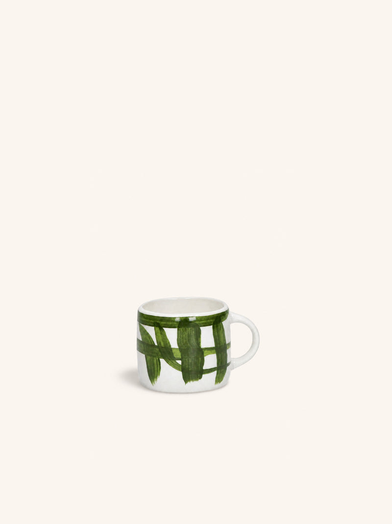 WEVE - espresso cup - porcelain - L 9,2 x W 7 x H 6 cm - green