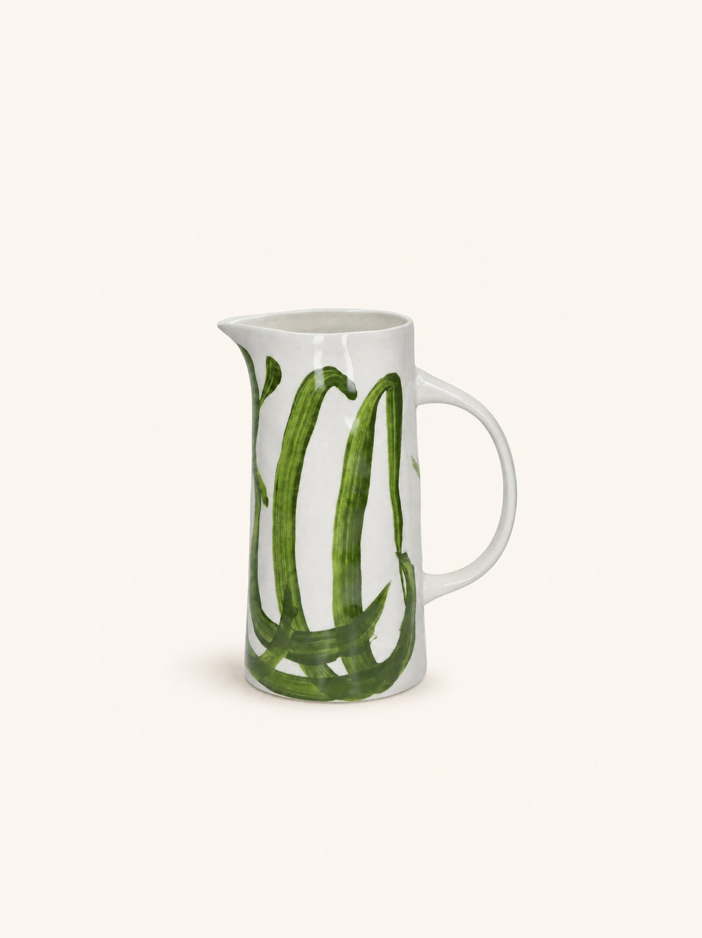 WEVE - kruik - porselein - L 19 x W 12,5 x H 23,5 cm - groen