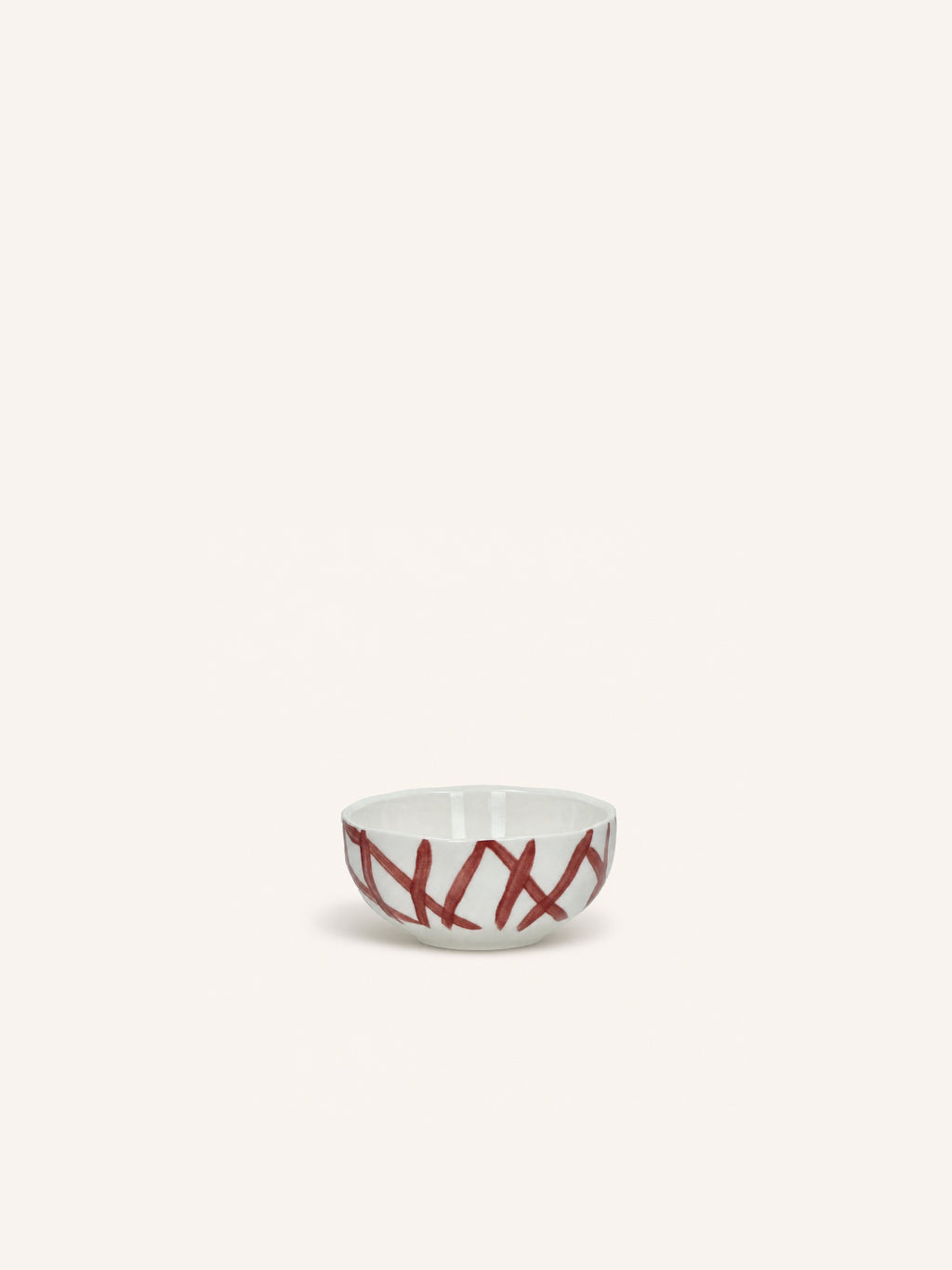 WEVE - cuenco para desayuno - porcelana - DIA 11,2 x H 5,4 cm - rojo