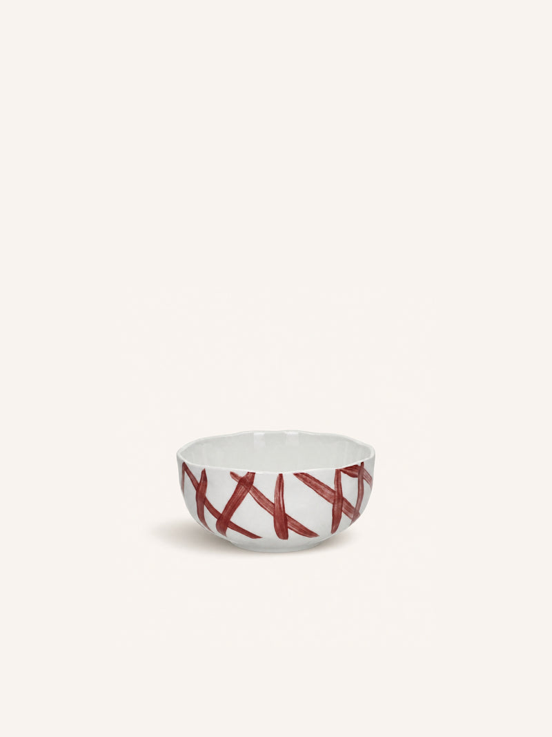 WEVE - soup bowl - porcelain - DIA 15,2 x H 6 cm - red