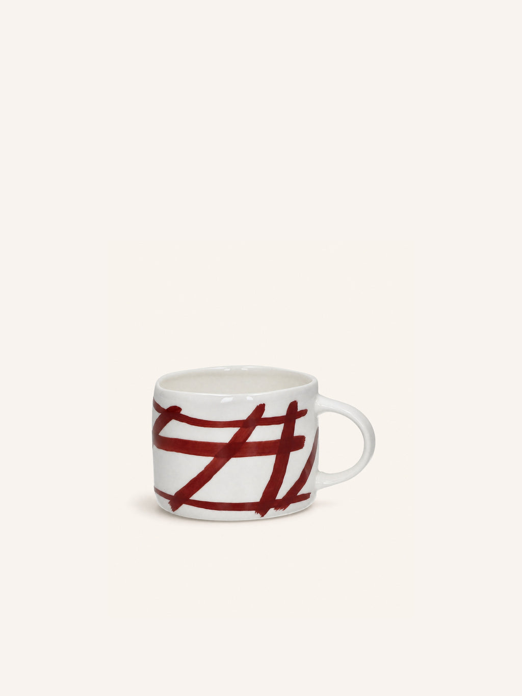 WEVE - mug - porcelain - L 12,3 x W 8,8 x H 6,8 cm - red