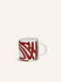 WEVE - tazza - porcellana - L 12 x W 8,5 x H 9 cm - rosso