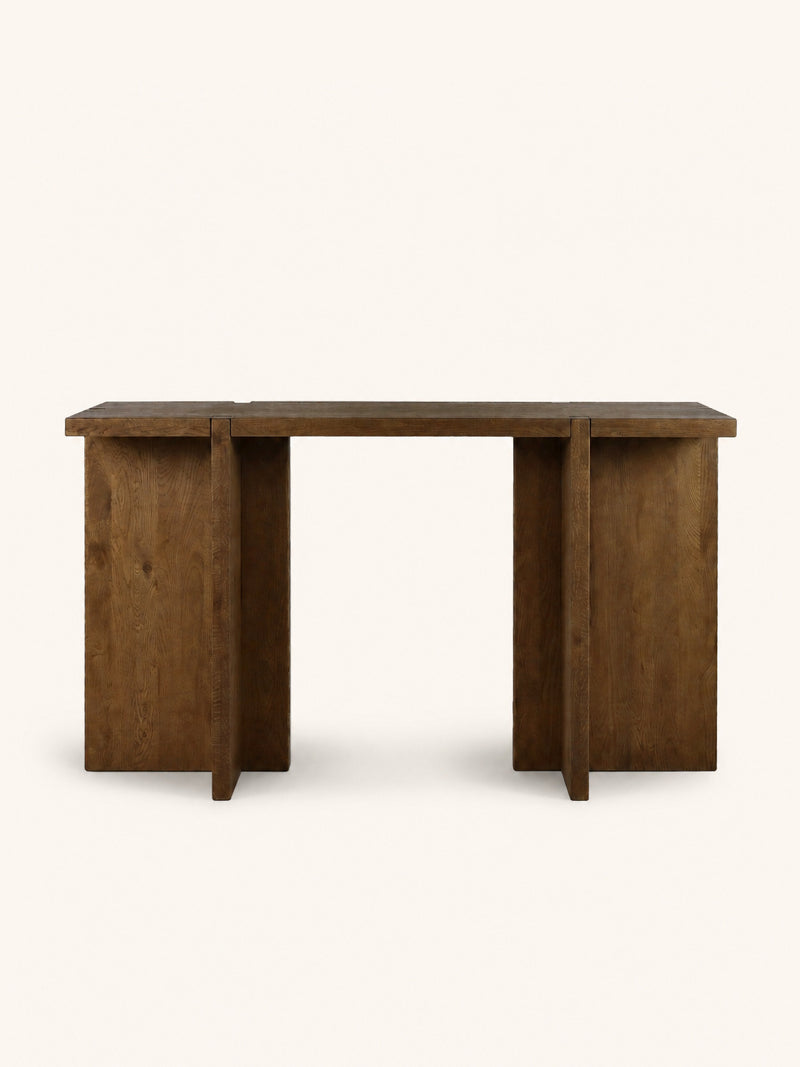 ASA - console table - oak - L 140 x W 40 x H 80 cm - walnut