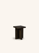 ASA - bijzettafel / kruk - eik - L 35 x W 35 x H 46 cm - donkerbruin