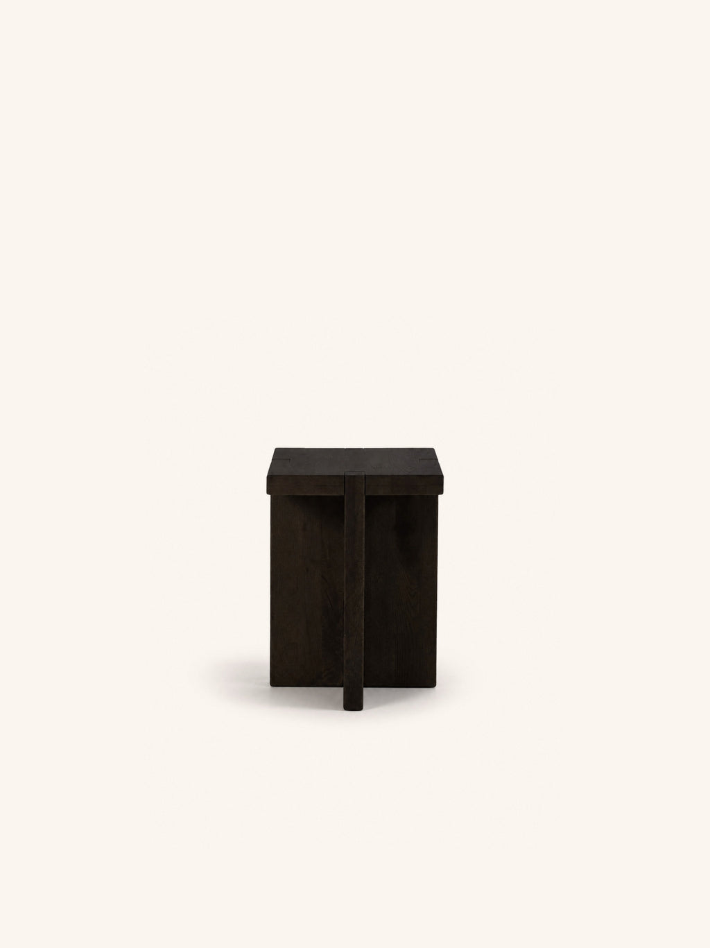 ASA - bijzettafel / kruk - eik - L 35 x W 35 x H 46 cm - donkerbruin