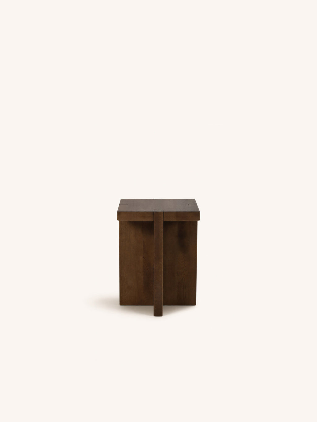 ASA - Beistelltisch / Hocker - Eiche - L 35 x W 35 x H 46 cm - Walnuss