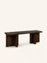 ASA - Sitzbank - Eiche - L 140 x W 40 x H 46 cm - Dunkelbraun