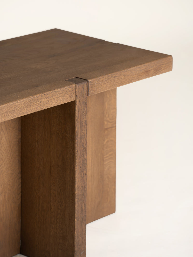 ASA - bench - oak - L 140 x W 40 x H 46 cm - walnut