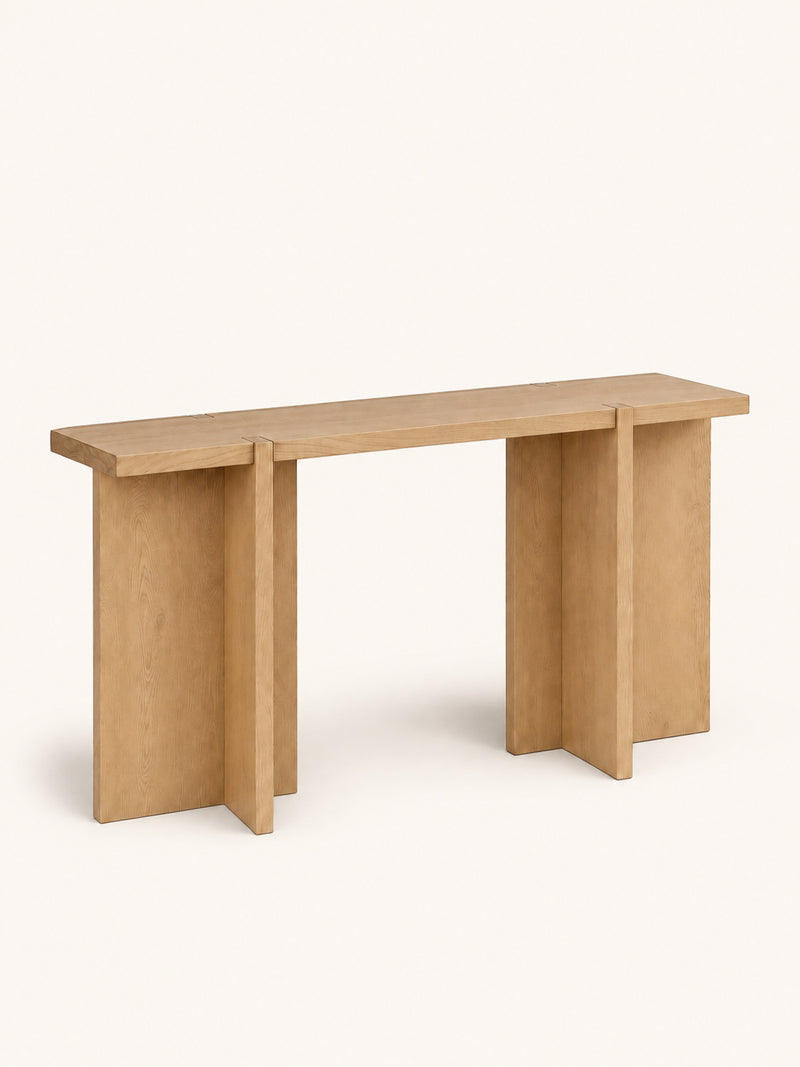 ASA - console table - soaped - oak - L 140 x W 40 x H 80 cm - natural