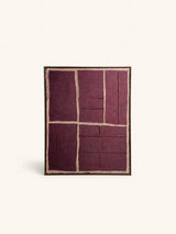 Rood – HESSIAN - Wanddekoration - Leinen - L 80 x W 5 x H 100 cm - Aubergine