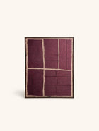 HESSIAN - decoración de pared - lino - L 80 x W 5 x H 100 cm - berenjena