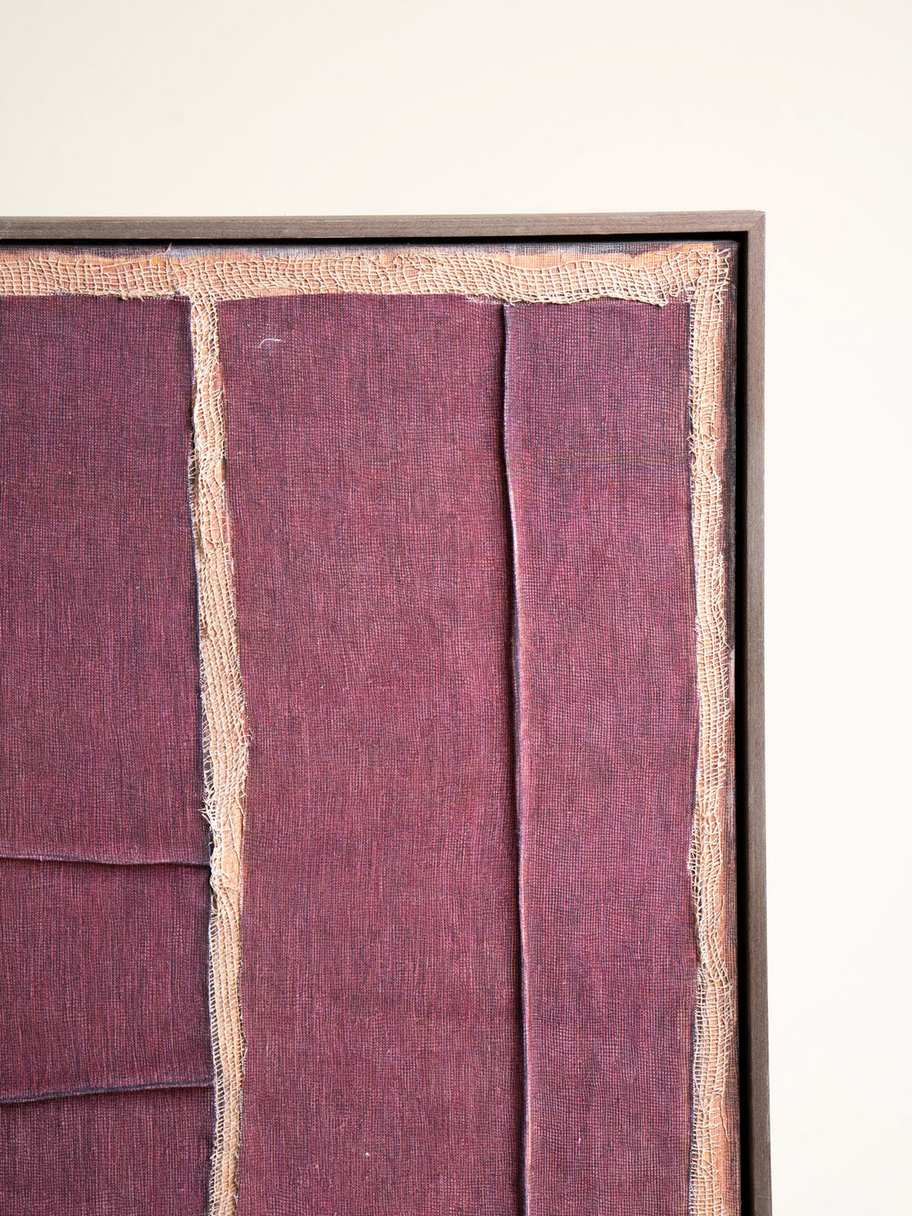 HESSIAN - decoración de pared - lino - L 80 x W 5 x H 100 cm - berenjena