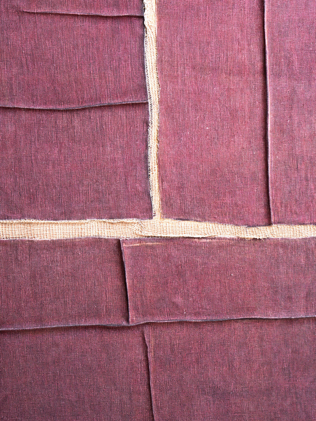 HESSIAN - decoración de pared - lino - L 80 x W 5 x H 100 cm - berenjena