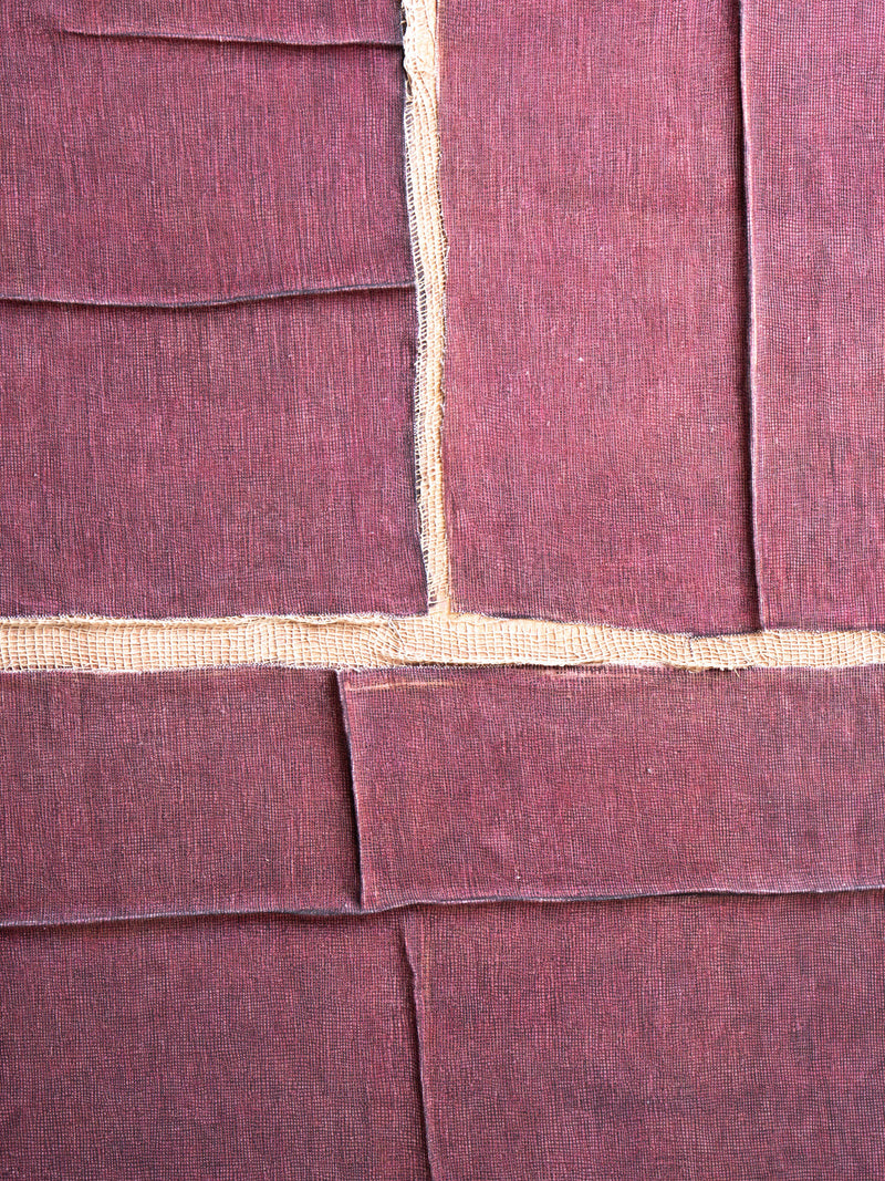 HESSIAN - decoración de pared - lino - L 80 x W 5 x H 100 cm - berenjena
