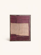 HESSIAN - wanddecoratie - linnen - L 80 x W 5 x H 100 cm - aubergine