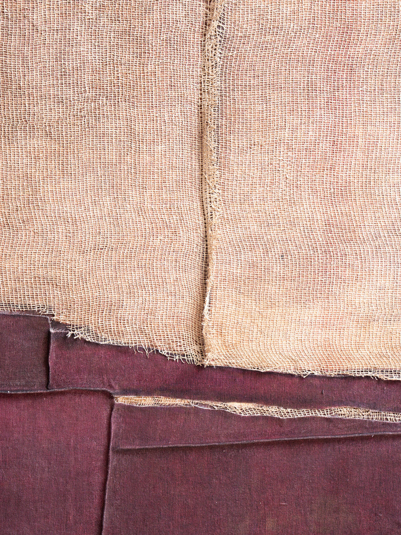 HESSIAN - decoración de pared - lino - L 80 x W 5 x H 100 cm - berenjena