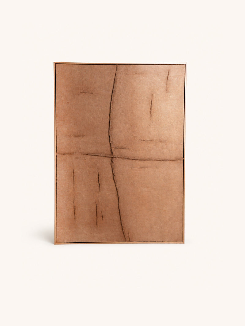 AXIOM - wall decoration - jute - L 103 x W 4 x H 143 cm - natural