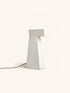LITH - tafellamp - papier mâché - L 25 x W 20 x H 46 cm - gebroken wit