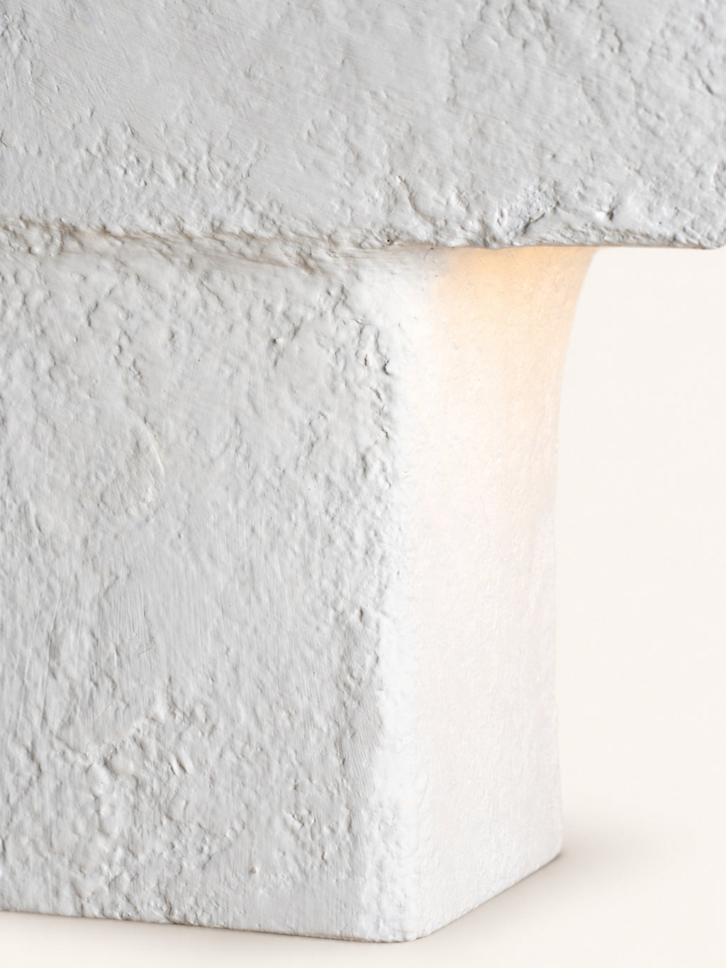LITH - floor lamp - papier mâché - L 40 x W 27 x H 162 cm - off-white